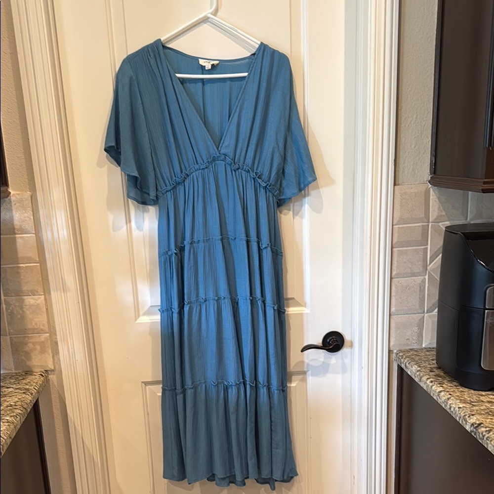 Elegant Blue Women's Dress